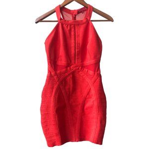 WOW COUTURE | Women’s Red Bandage Mini Dress